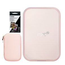 Canon 佳能 Inspic P2 便攜式相片印表機 玫瑰金 + 30張相紙 + 保護殼隨機出貨套組 PV-223