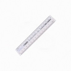 학생용 사무용 문구 투명 플라스틱 자 30cm 직선 눈금자 도면자, 15cm