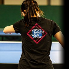 닥터노이바우어 - 드라이 라운드 티셔츠 DTRUS-26003 남녀공용 탁구 반팔티