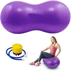 서프존 볼 운동 코어 분만 위한 를 안정성 펌프로 볼 요가 근력, SURPZON 땅콩 공, 운동 요가 임신 공, 어린이, 1개