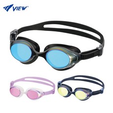 VIEW 여성용 V830SAM 자국이 남지않는 스와이프안티포그 미러 수경, LVDP, 1개