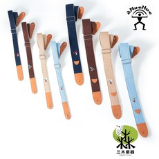 【三木樂器】ANUENUE 蜂鳥刺繡背帶 鳥背帶 吉他背帶 烏克麗麗背帶 貝斯背帶 電吉他背帶 背帶 彩虹人 刺繡, 1個, 細版 (烏克麗麗專用),深單寧