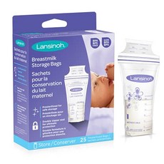 Lansinoh 모유 저장 백 25 개 Lansinoh Breastmilk Storage Bag 25 ct, 1개, 1개입