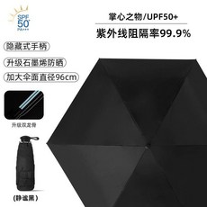黑膠遮陽傘 晴雨兩用防曬太陽傘 UPF50+ 直徑96cm