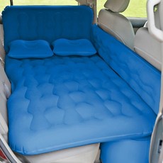 가남 차량용 에어매트 다용도 웨이브 일체형 차박 캠핑 에어매트 세트, 파란색