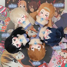 抱漫閣 二次元動漫輕音少女週邊棉花娃娃10cm海星體公仔掛件毛絨玩具玩偶, 田井中律,10cm（0.038KG), 1個