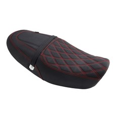 Kawasaki Z900Rs 2018-2024專用改裝造型坐墊組-極限超快感, 黑色紅縫線, 1個, 黑色紅縫線