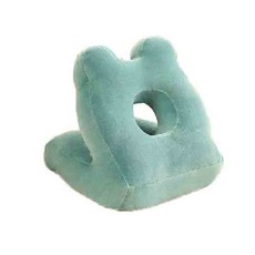 午睡趴趴枕 中空透氣V型設計, 孔雀綠