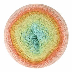 Scheepjes Cotton Whirl 1 케이크 실 1000m(1 094야드) 224g(7.9온스) - 색상 735 스펠바운드 면 그라데이션 핑크에서 퍼플, 4-로즈