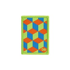 DIME BAGS 교체 가능한 패치 | 백팩 모자 재킷 및 다임 백 커스터마이징을 위한 후크 앤 루프 롤러 스케이트 173397, 큐브