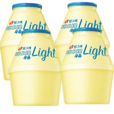 빙그레 바나나맛 우유 라이트, 240ml, 4개