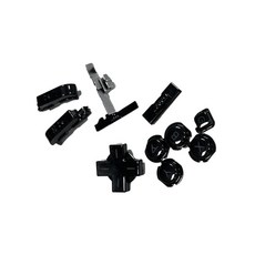 3DS 11 In1 버튼 세트 고무 버튼 패드 세트 교체 부품, Black, 1개