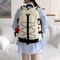 키르시 포켓 테크니컬 스트링 백팩 남녀공용 신학기 17인치 노트북 수납 학생 가방