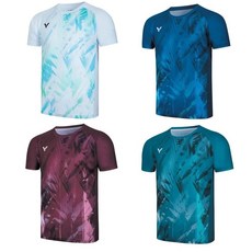 VICTOR 勝利 羽球衣 T-55000TD 羽球服飾 針織運動 T-Shirt, T-55000TD D 紅,L, 1個