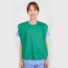 치과 에이프런 색상별 환자 앞치마 환자용 간병 어르신 재활 요양원 병원, 1개, 그린