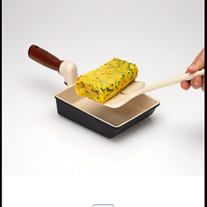 국내제조 소소한주방 인덕션 IH 계란말이팬 에그롤팬 피자팬 구이팬 2종중선택 (소/대) 세라믹코팅 고리형원목손잡이, 1개, 16cm