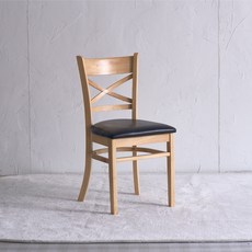 퍼니인어스 원목 카페 식탁의자, 2개, 캐빈체어_내츄럴