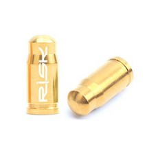 RISK Ti鈦合金頂級輕量法式氣嘴蓋，自行車法嘴專用防塵帽蓋，單車配件, 1個, 金色____法式氣嘴蓋