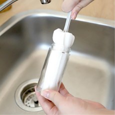 텀블러브러쉬 세척스펀지 유리병 병세척솔 물병 주방, 1개