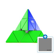 간큐브 GAN Pyraminx M Standard CUBE 피라밍크스 자석 큐브, 1개