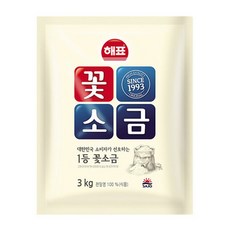 사조해표 꽃소금 3kg, 1개, 1g