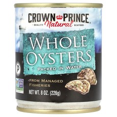 Crown Prince Natural 통 굴 물과 함께 포장 226g(8oz) 141613, 226g, 1개