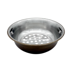 능산로스타 감미참숯 스텐 원형 48번 숯통(300 x 90) 업소용 캠핑 불안나 화로 숯그릇 재받이, 1개