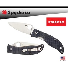 Spyderco美國蜘蛛POLESTAR折刀灰色G10柄CTS BD1不銹鋼【SPC220GPGY】, 1個