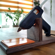 글루건거치대 / 글루건받침대, 스카이블루(하늘색), 소, 1개