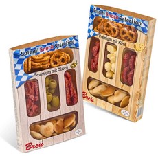 WURSTBARON® 살라미 스낵 셀렉션 프리미엄 세트 - 살라미 올리브 치즈 프레즐, 1개