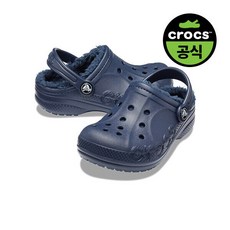 크록스 키즈 BAYA LINED CLOG K NAVY (26FKCL207500)
