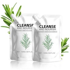 Rosemary 아미노산 샴푸 얇은 모발 여성 및 남성 탈모를 위한 모발 성장 샴푸 천연 포뮬러로 두피 강화 240ml(8.45온스) - 2팩