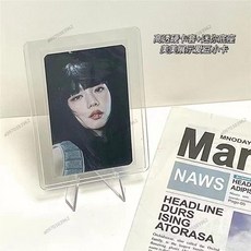 吧唧展示支架 展示架 卡磚支架 名片架 錢母架 展示架 水晶架 展示台 硬幣架 硬卡套支架 三角架 卡磚展示 照片架, 1個, ins高透透明展示架【54mm】,1個