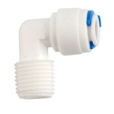 淨水器接頭4044 L型二通外螺紋接頭 4分外牙絲快接彎頭 小T33快插 二分濾瓶接頭【1496】, 1個, 4044