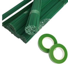 꽃철사 100P+테이프2P, 25cm, 1세트