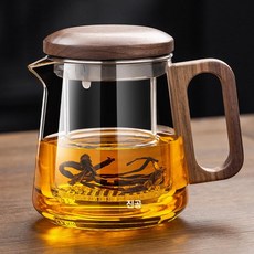 글로리아 JQY-476 원터치 티메이커 거름망 차워머 티포트 내열유리, 501mL 이상 600mL 이하, 1L, Y-550 550ml 짧은 주둥이