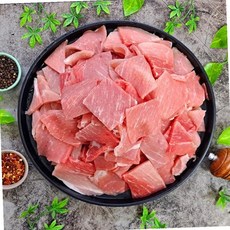 국내산 돼지고기 뒷고기 뽈살 통두께(절단없음) 500g, 1개