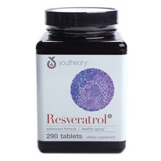 youtheory 白藜蘆醇錠, 1個, 290 件