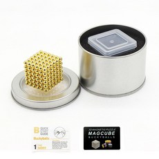 5mm 네오큐브 자석큐브 자기 공, 금색, 1개