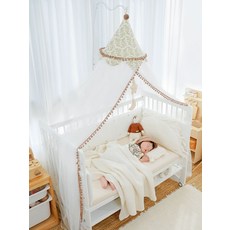 침대캐노피 모기장 스탠드 캐노피 침대커튼 커튼 가림막외, 바이하이히비스커스 독립형 모기장 헤드 없음