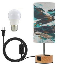 ALAZA 침대 옆 테이블 램프 독수리 새 터치 램프 침실용 3방향 조도 조절 가능한 나이트 스탠드 USB 충전 포트 포함 거실 LED 전구 포함, ALAZA 침대 옆 테이블 램프 독수리 새 터치 램프,, Multi2225