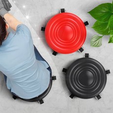 이동식 의자 바퀴형 앉은뱅이 등받이 바닥 작업용 무빙 시트 균형발판 보조, 1개, 스틸이동의자 블랙