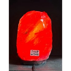 鹽燈 實拍 7.8kg 高30cm 纹路美 通透明亮 小夜燈 配 電線 燈泡, 1個, 搭配一般開關電線