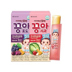 아이배냇 꼬마 끙아젤리 100g, 2개, 사과+포도