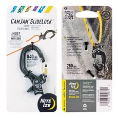 NITE IZE CamJam SLIDELOCK 繩索緊固器, 1個, 小-無繩