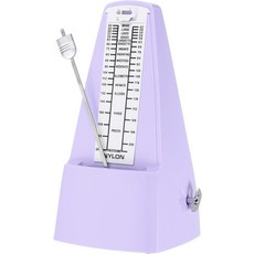 MECCANIXITY 기계식 메트로놈 금속 메커니즘을 가진 고정밀 음악 타이머 피아노 기타 바이올린 우쿨렐레 연주자를 위한 유니버설 녹색 2708922, Purple, 1개