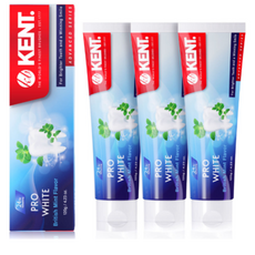 켄트 프로 화이트 치약, 120g, 3개