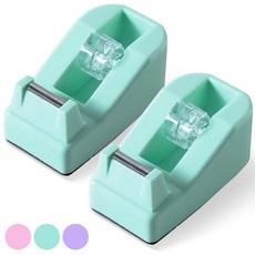 아뜰라임 귀여운 문구용 사무용품 스위트 테이프 디스펜서, 2개, 민트