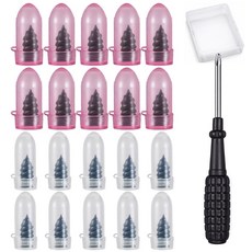 타이어 펑크 수리 나사형 지렁이, 대 10개, 소 10개, 1세트