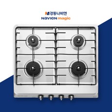 경동나비엔 정품 GRB-9004 빌트인 매립형 도시가스 LNG 4구 가스레인지 쿡탑, GRB-9004 LNG, 설치요청(설치비 현장결제)
